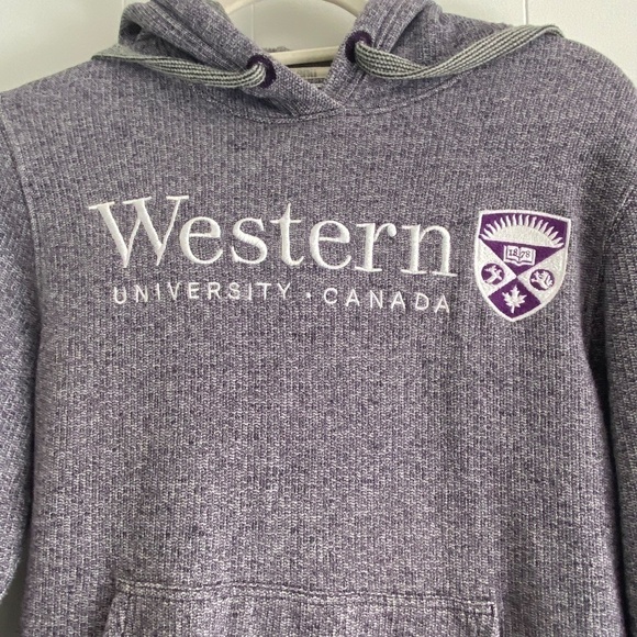 Western University purple hoodie size medium - Picture 3 of 10